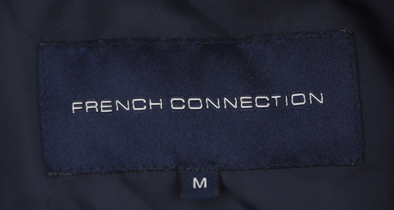 Mens UK Size M French Connection Blue Parka Coat