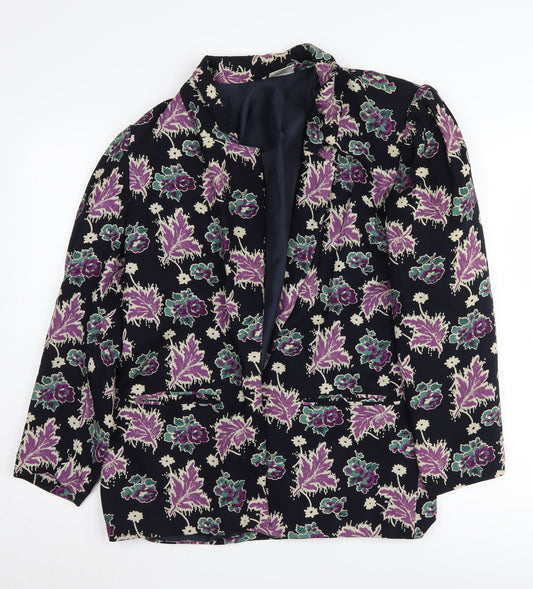 Alexon Women's Multicoloured Floral Suit Jacket, M, Lined, Regular Fit