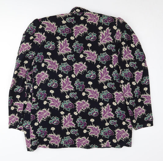 Alexon Women's Multicoloured Floral Suit Jacket, M, Lined, Regular Fit