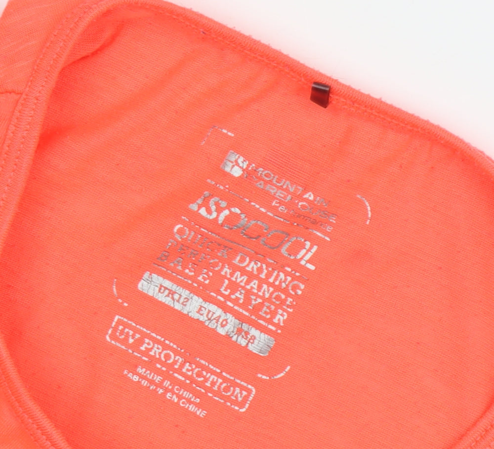 Womens UK Size 12 Mountain Warehouse Orange T-Shirt