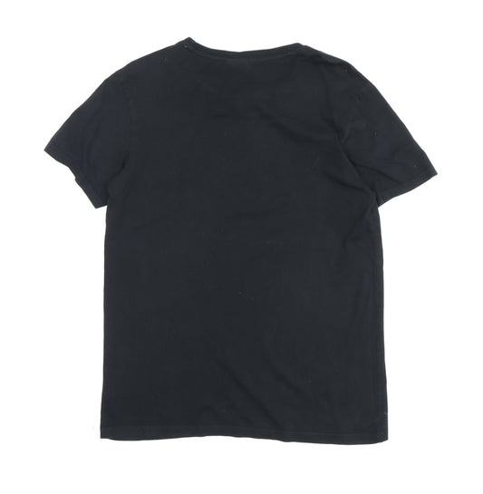 Mens UK Size M DC Black T-Shirt