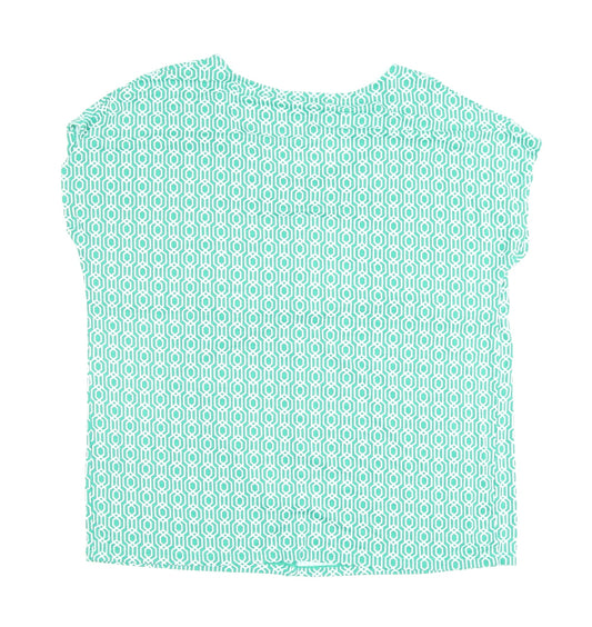 Womens UK Size 12 Bonmarché Green Basic T-Shirt