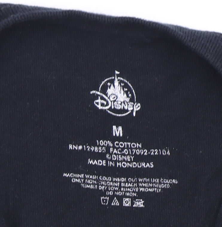 Mens UK Size M Disney Black T-Shirt