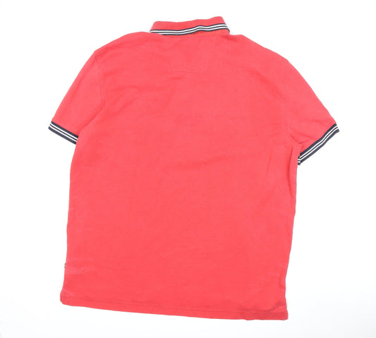 Nautica Men's Red Slim Fit Polo Shirt XXL