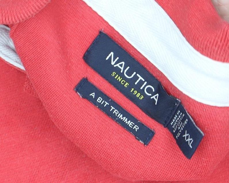 Nautica Men's Red Slim Fit Polo Shirt XXL