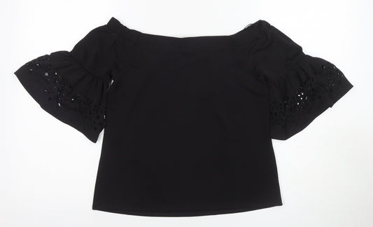 Banana Republic Women's Black Off-Shoulder Blouse XS