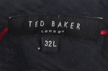 Ted Baker Men's Grey Trousers 32L Straight Formal