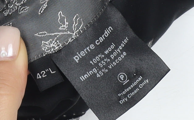 Mens UK Size 42 Pierre Cardin Regular Black Suit Tuxedo