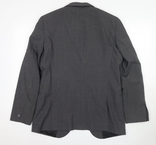 Mens UK Size 42 T.M.Lewin Regular Grey Suit Jacket