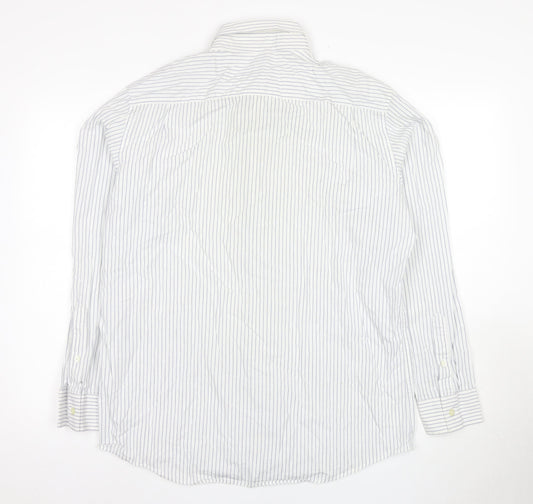 Mens UK Collar Size L Banana Republic Smart White Dress Shirt
