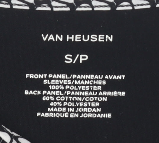 Womens UK Size S Van Heusen Black T-Shirt