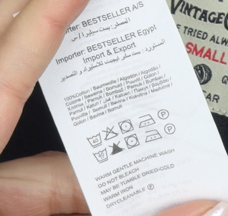 Jack & Jones Men's Black S Cotton Pullover Jumper