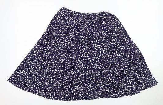 Joules Women’s Blue A-Line Skirt - 2XS, Viscose Blend