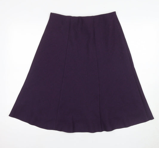 Honor Millburn Women's Purple A-Line Skirt, Size 12