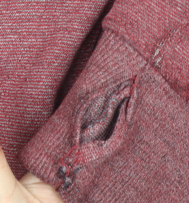 Superdry Men's Red Full Zip Hoodie, M, Logo Accent