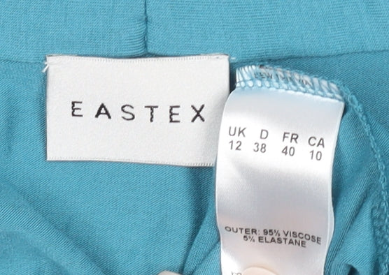 Womens UK Size 12 Eastex Blue Basic Blouse