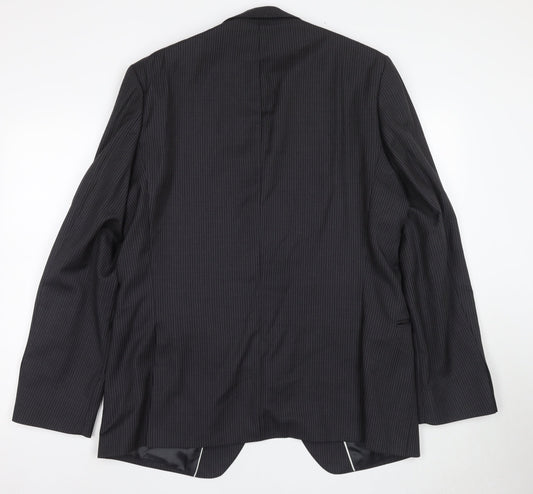 Mens UK Size 44 Jeff Banks Regular Black Suit Jacket