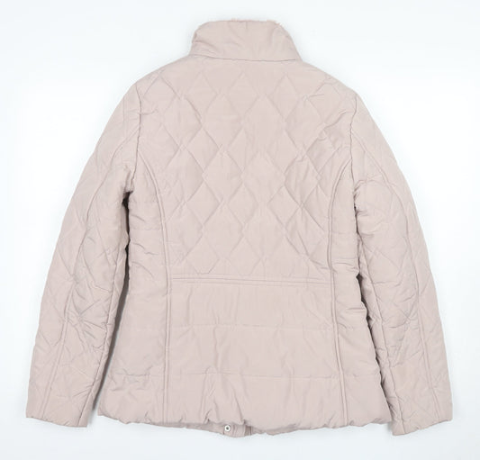 Principles Women's Beige Quilted Jacket Size 10