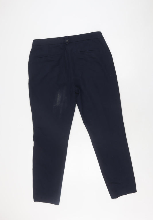 Monsoon Women's Blue Tapered Trousers Size 14
