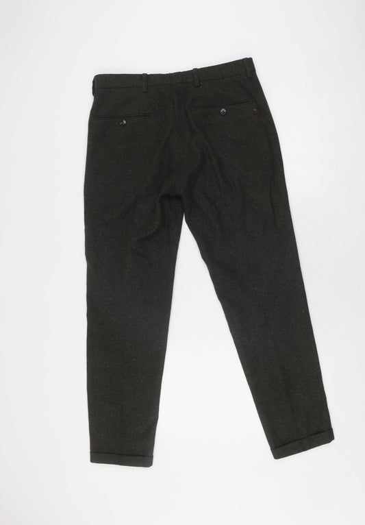 Jack & Jones Men's Black 32R Extra-Slim Trousers