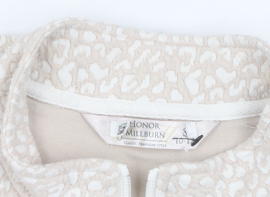 Brand and care label for Honor Millburn Beige Women's Waistcoat, size 10, Casual