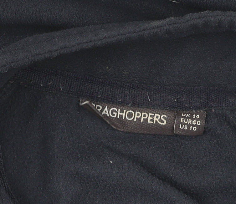 Additional view of Craghoppers unisex black fleece pullover sweatshirt, size 14