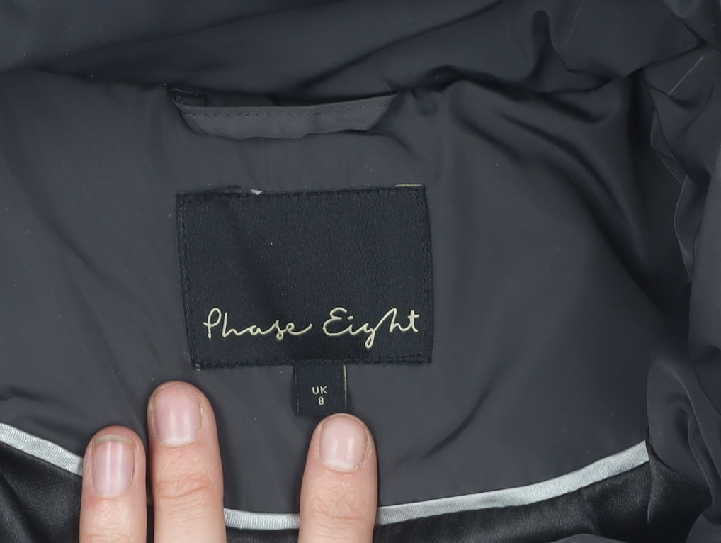 Phase Eight Women's Black Puffer Jacket Size 8