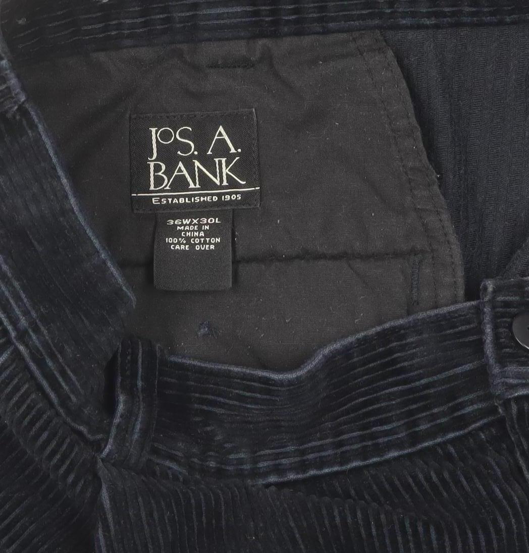 Jos. A. Bank Men's Black Corduroy Trousers 36W x 30L