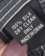 Jeff Banks Men's Black Striped Silk Tie