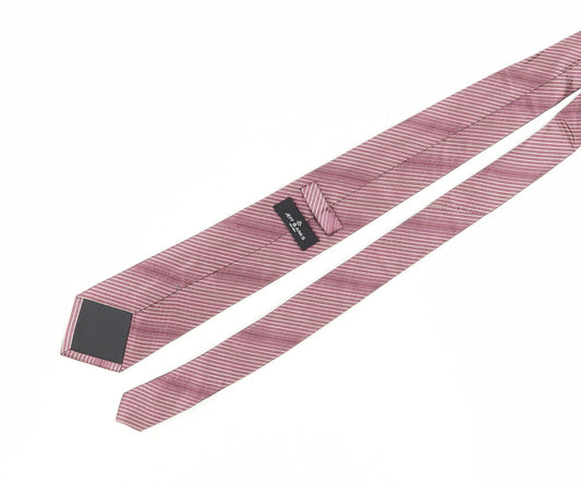 Jeff Banks Men's Purple Striped Silk Tie