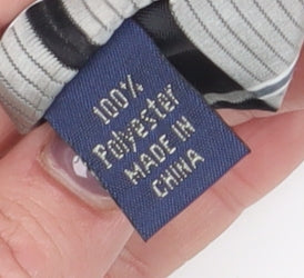 Thomas Nash Men's Grey Checked Polyester Tie One Size