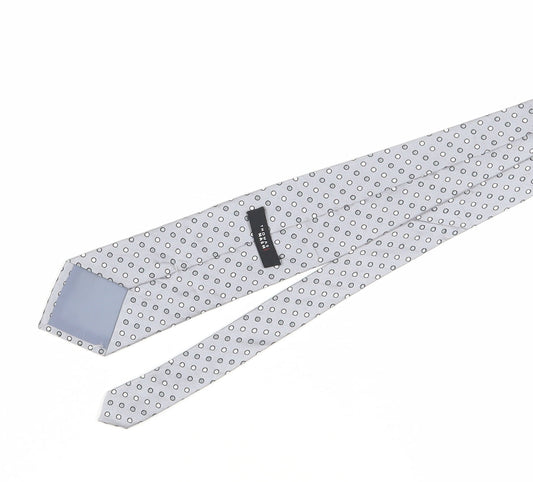 Thomas Nash Men’s Grey Polka Dot Tie One Size