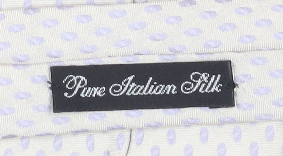 Jeff Banks Men's Ivory Silk Polka Dot Tie One Size