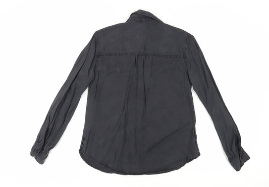 Abercrombie & Fitch Women's Black Button-Up Shirt, Size S