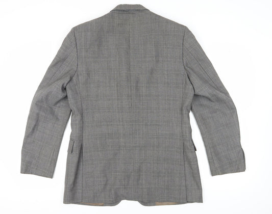 Austin Reed Men's Grey Plaid Blazer 40 R