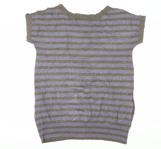 Jasper Conran Women's Multicoloured Striped T-Shirt Size 18