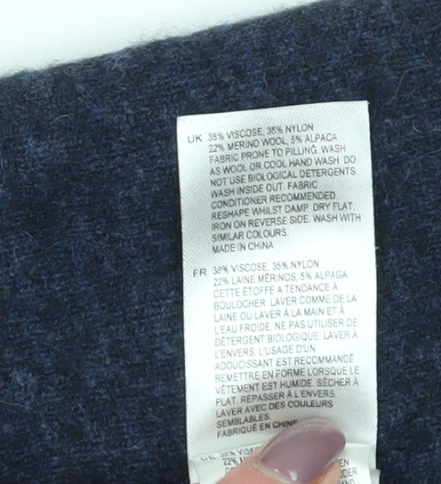 No Label Women's Blue Knit Shift Dress Size 14