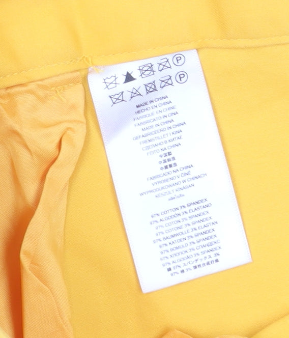 Michael Kors Women's Yellow Chino Shorts Size 4
