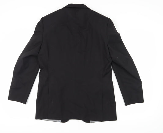 Mens UK Size 38 Ben Sherman Regular Black Suit Jacket