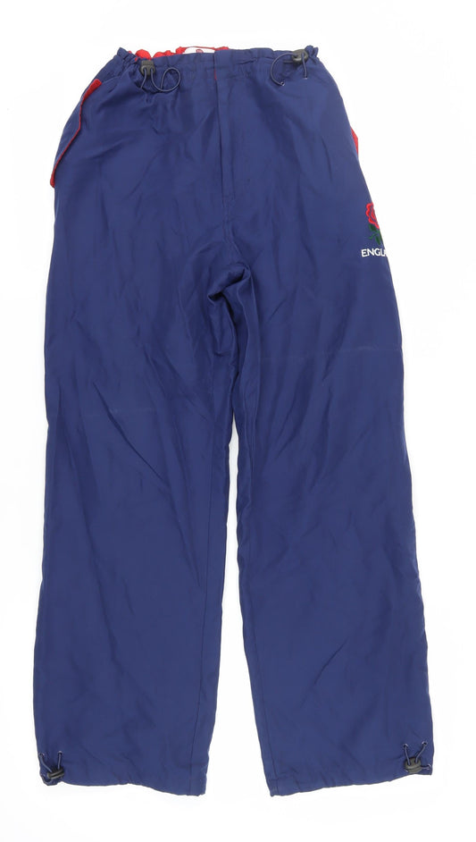 Additional front view of England Blue Windbreaker Trousers M unisex