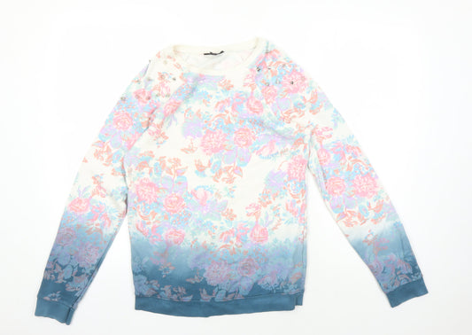 Womens UK Size 8 Topshop Multicoloured Pullover Jumper