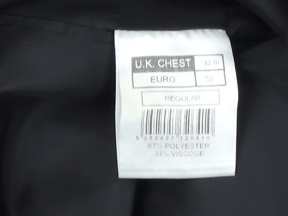 Mens UK Size 42 Thomas Nash Regular Black Suit Jacket
