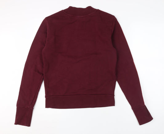 Adidas Women's Red Crew Neck Pullover Sweatshirt Size 12