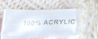 Honor Millburn Women's Beige Cardigan M 14-16 Knit Collared