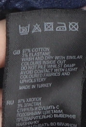 Reiss Women's Blue Skinny Jeans Size 10 Elastic Waist