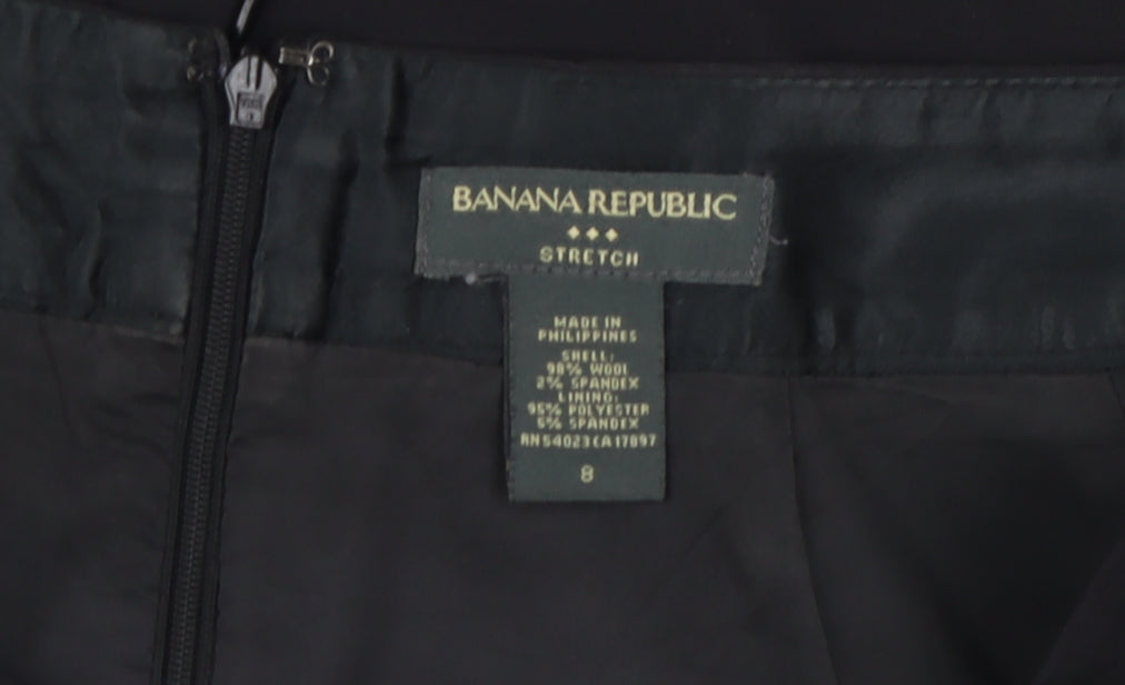 Banana Republic Women's Black Pencil Skirt Size 8