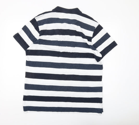 TOG24 Men's Multicoloured XL Striped Polo Shirt