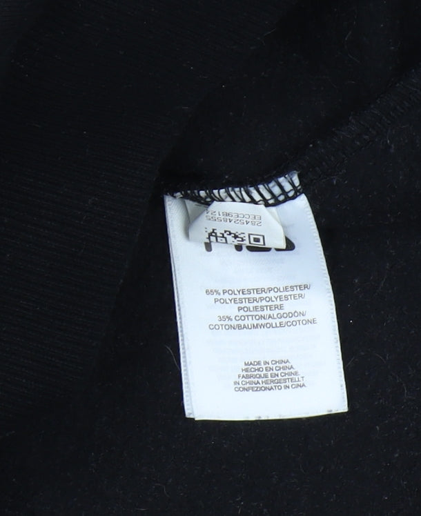 Fila Unisex Colourblock Sweatshirt L, Black Beige Crew