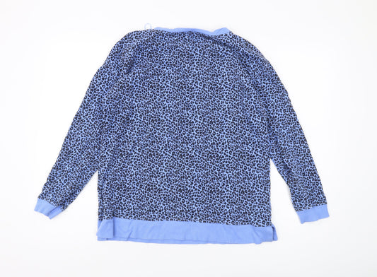 Womens UK Size 10 John Lewis & Partners Blue Pullover Sweatshirt