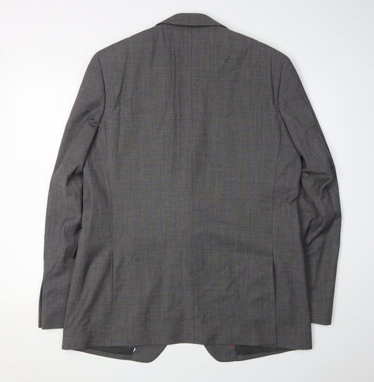 Mens UK Size 42 Jeff Banks Regular Grey Suit Jacket